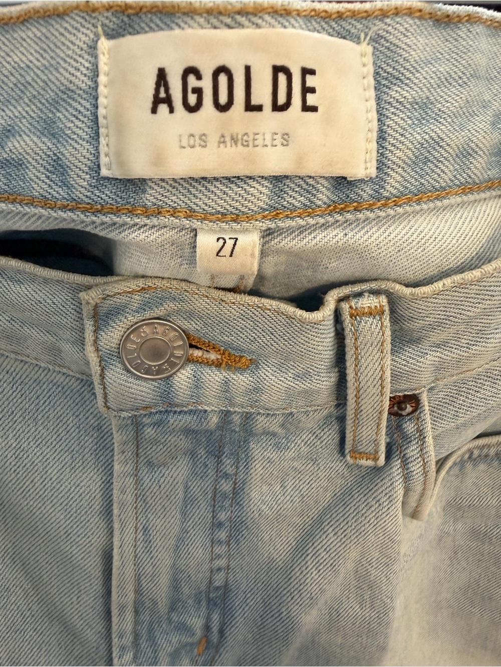 Agolde Low Slung Baggy Jean in Fragment/ Light Blue, 27 - Picture 5 of 7